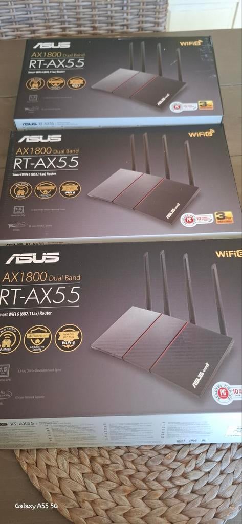 ASUS RT-AX55 mesh router 3 stuks, Computers en Software, Ophalen of Verzenden