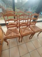 Lot de 6 chaises en chêne massif, Enlèvement