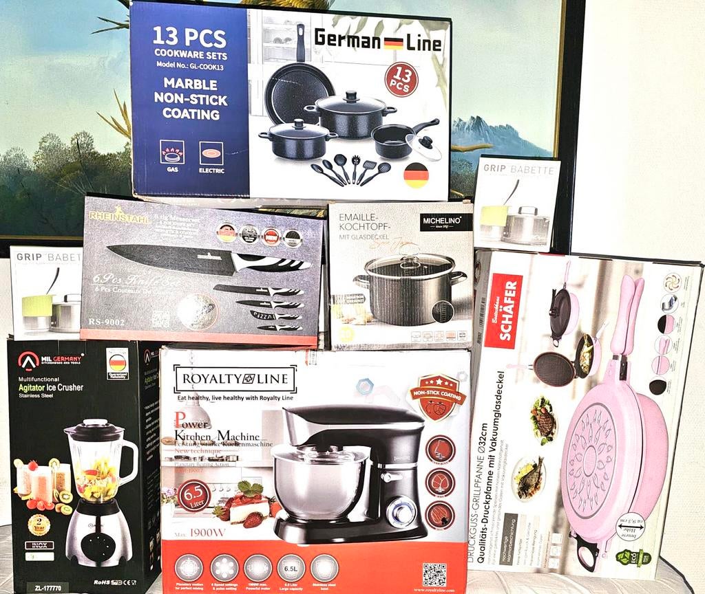 8 setjes keuken apparatuur, Timbres & Monnaies, Billets de banque | Asie, Série, Enlèvement ou Envoi