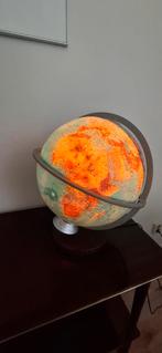 Vintage '70 verlichte globe van Columbus Verlag, type 423459, Ophalen of Verzenden, Verlicht, Gebruikt