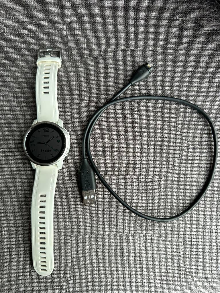 Garmin Fenix 6s blanc/Wit, Enlèvement ou Envoi, État, Comme neuf, Blanc