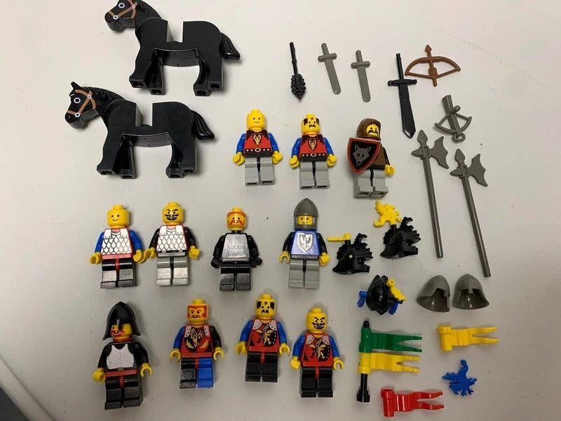 lot minifig Lego en toebehoren voor castle/ridder, Verzenden, Zo goed als nieuw, Lego, Castle