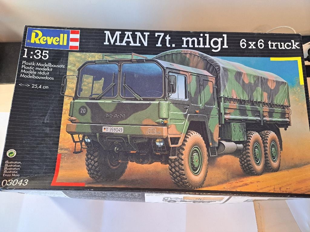 Revell | No. 03043 | 1:35 - MAN 7t milgl 6x6 truck, Nieuw, Ophalen of Verzenden, Truck, 1:32 tot 1:50