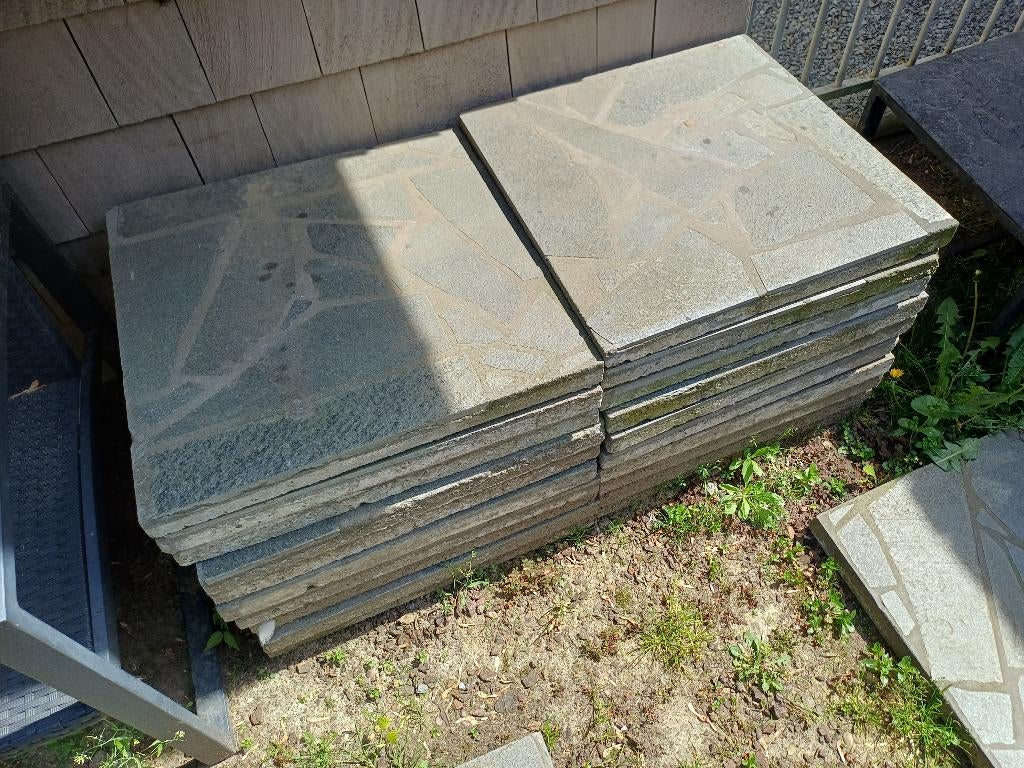 Terrastegels / staptegels GRATIS, Tuiles de terrasse, Béton, Enlèvement, Utilisé