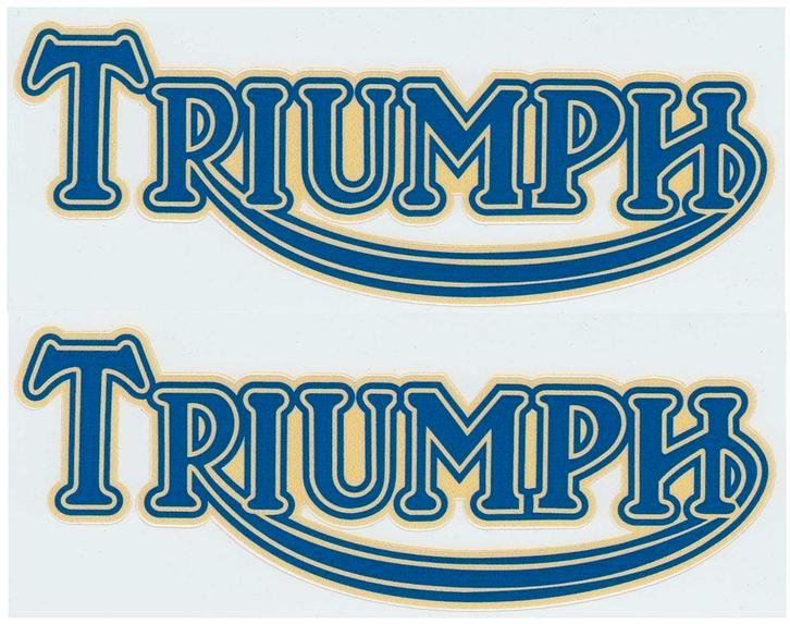 Triumph sticker set #1, Motos, Accessoires | Autocollants, Envoi