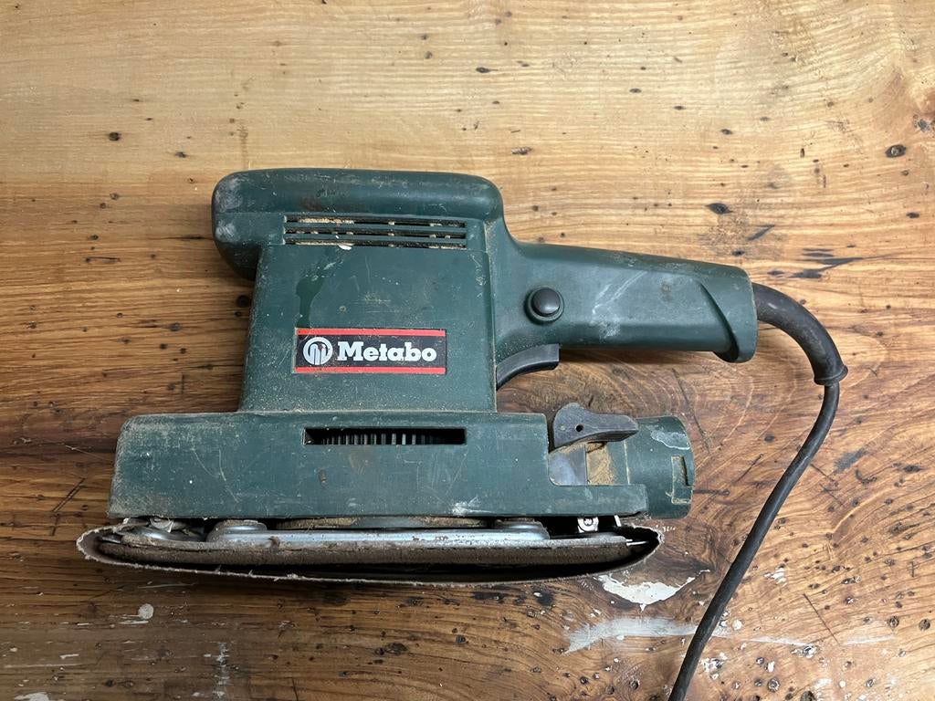 Metabo vlakschuurmachine, Doe-het-zelf en Bouw, Gereedschap | Schuurmachines, Ophalen, Gebruikt, Vlakschuurmachine