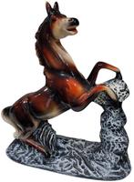 Silvio Steigerend paard in plaaster, Antiek en Kunst, Ophalen