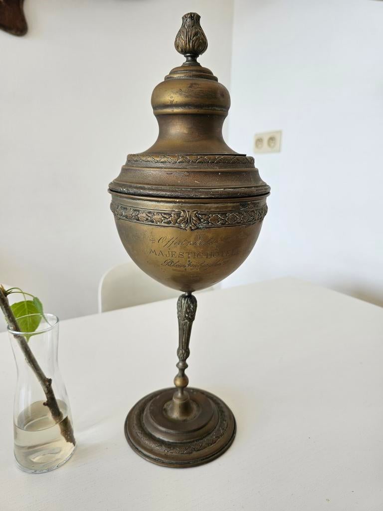 ceremoniële kelk (beker) majestic hotel blankenberghe, Ophalen of Verzenden