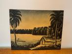 Congolese schilderijen (Gemena, 1960) Gesigneerd 'Samba', Antiek en Kunst, Kunst | Schilderijen | Klassiek, Ophalen of Verzenden