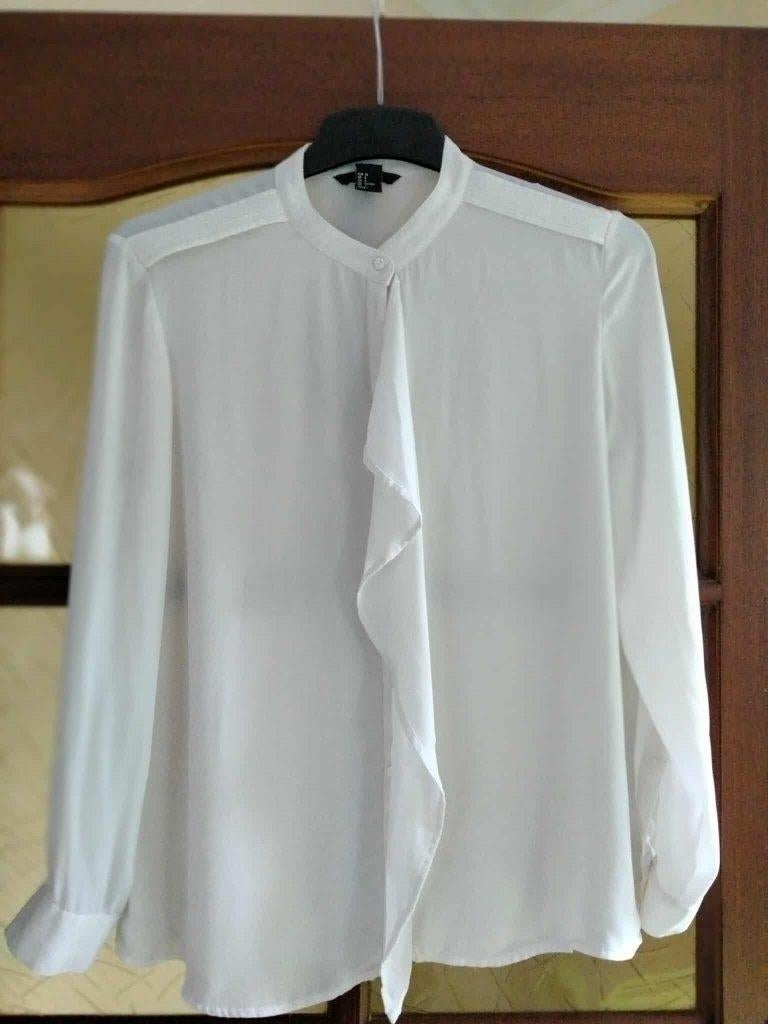 dunne blouse crèmekleur h & m maat 38, Kleding | Dames, Blouses en Tunieken, Zo goed als nieuw, Maat 38/40 (M), Wit, Ophalen of Verzenden