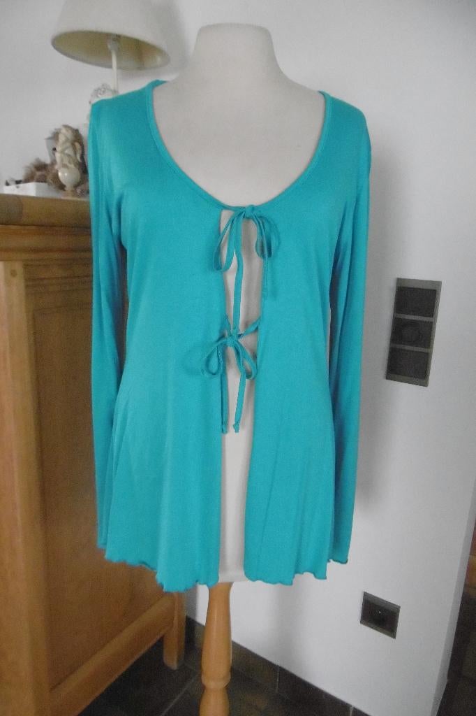 Blauwe dames zomer gilet,maat 42, Rhetorique, Ophalen of Verzenden, Zo goed als nieuw, Maat 42/44 (L)