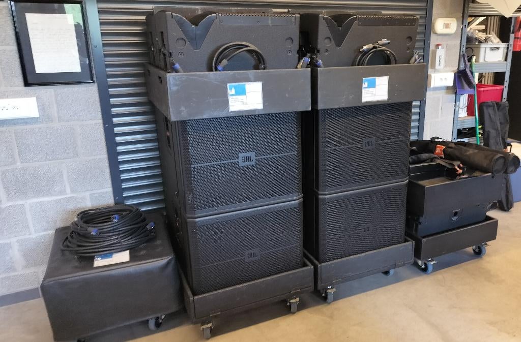 Complete set JBL VRX 932 / 918 + amprack Crown I-Tech 4000, Audio, Tv en Foto, Luidsprekerboxen, Ophalen, Gebruikt, Wim@wijmakengeluid.be