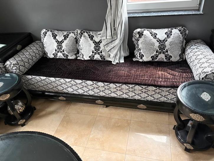 Salon marocain, Maison & Meubles, Canapés | Coins salons complets, Comme neuf, Bois, Enlèvement