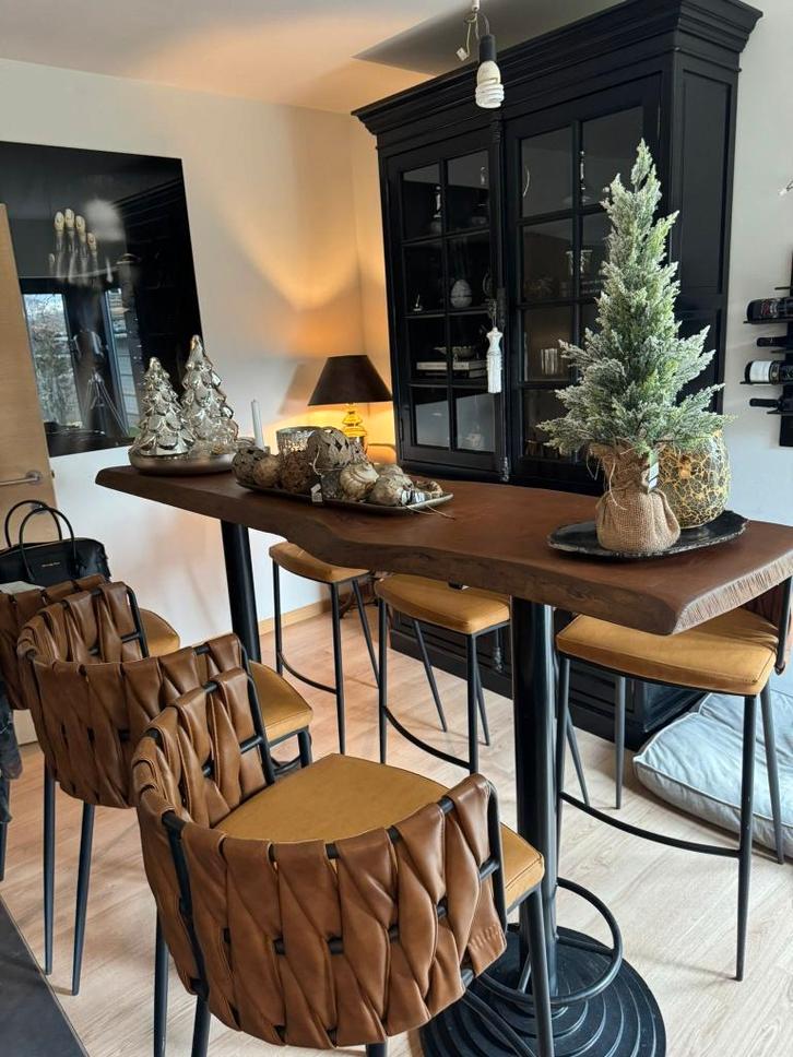 Exclusieve bartafel - statafel 190 x 50 cm - hoogte 114, Huis en Inrichting, Woonaccessoires | Overige, Zo goed als nieuw, Ophalen