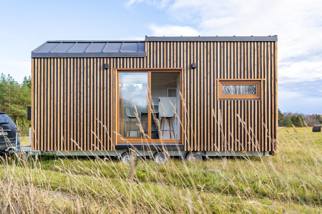 Petite maison sur roues, Vacances, Campings, Ville, Feu ouvert