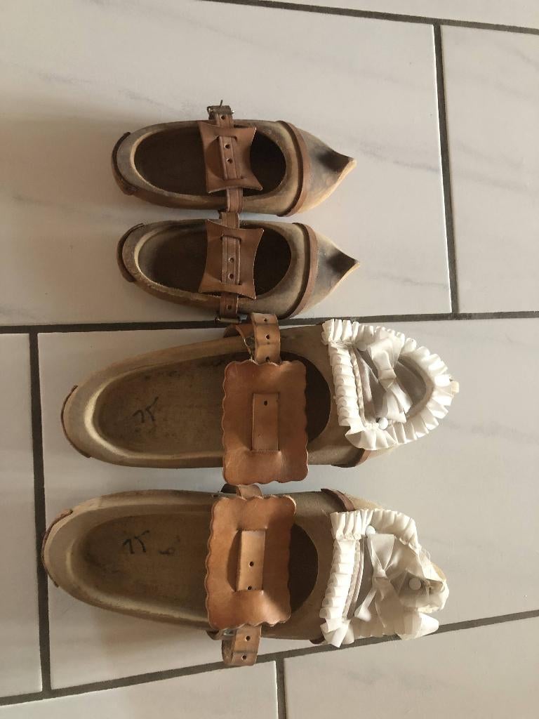 Sabots en bois artisanaux – style folklorique / déco vintage, Enlèvement