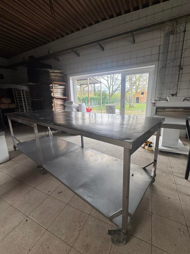 Werkbank bakkerij inox, Enlèvement, Utilisé