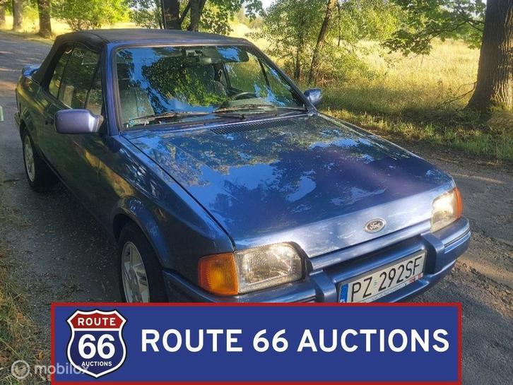 Ford Escort Cabriolet | 1988 | Route 66 Auctions, Autos, Oldtimers & Ancêtres, Entreprise, Achat, Ford, Essence, Autre carrosserie