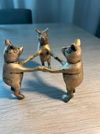 Dancing pigs antiek, Ophalen, Brons