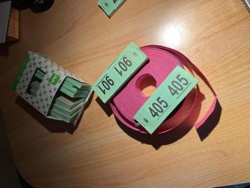 nummers voor tombola beschikbaar voor biedingen