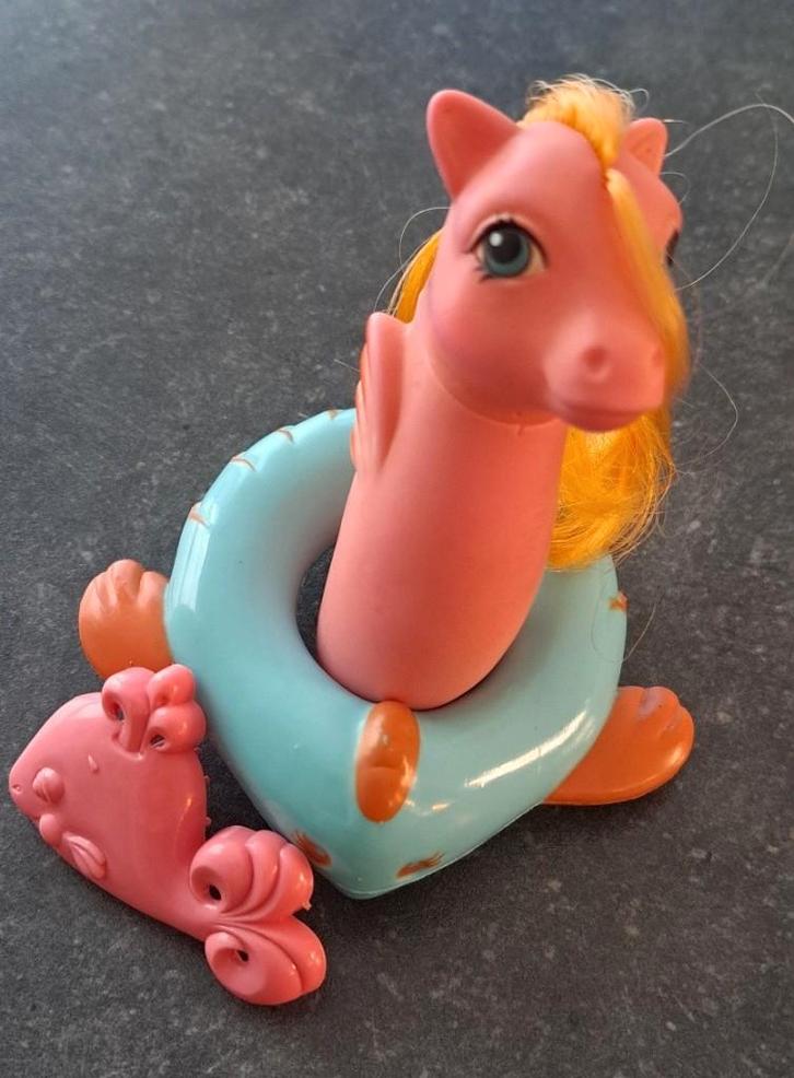 my little pony G1 vintage jaren 80- Baby sea pony Backstroke, Verzamelen, Poppetjes en Figuurtjes, Zo goed als nieuw, Ophalen