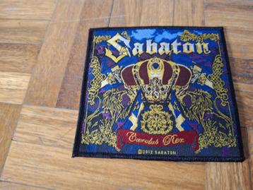 Sabaton Carolus Rex 2012 officiële patch 10x10cm beschikbaar voor biedingen