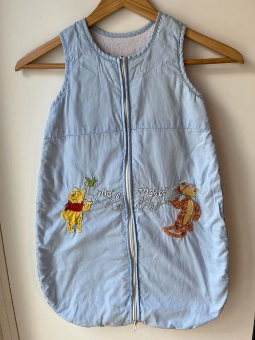 Lichtblauwe slaapzak met tekening Winnie the Pooh, Kinderen en Baby's, Dekens, Slaapzakjes en Inbakerproducten, Zo goed als nieuw