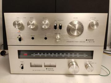 Retro sanyo DCA 301 versterker en FMT 301K tuner beschikbaar voor biedingen