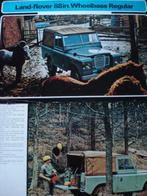 Land Rover 88" 1971/1972 2 sheets of Brochure Catalogue Pros, Autres marques, Utilisé, Envoi