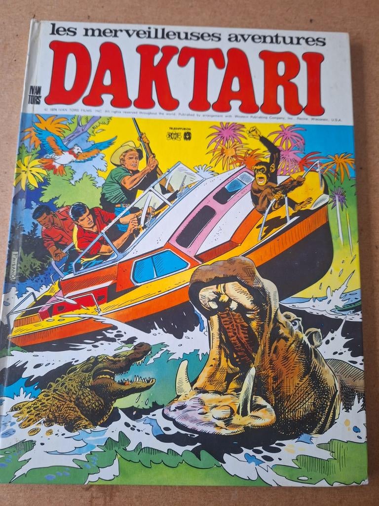 les merveilleuses aventures daktari, Boeken, Stripverhalen, Gelezen, Eén stripboek, Ophalen of Verzenden
