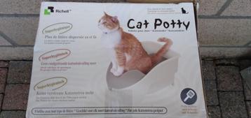 Bac à litière propre, toilettes pour chat (CAT POTTY)