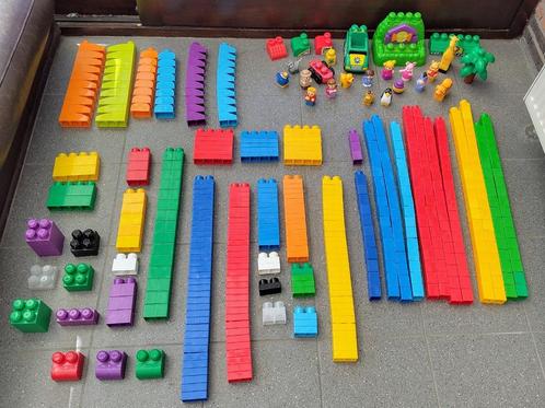 Mega Bloks – Grote set + loopwagen (Fisher Price), Kinderen en Baby's, Speelgoed | Duplo en Lego, Gebruikt, Losse stenen, Ophalen of Verzenden