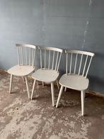 3 houten stoelen Ikea, Huis en Inrichting, Ophalen, Gebruikt, Wit, Hout
