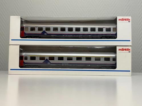 Märklin 4351 & 4352 - NMBS/SNCB Set I6 rijtuigen 'Memling', Hobby en Vrije tijd, Modeltreinen | H0, Gebruikt, Treinset, Wisselstroom