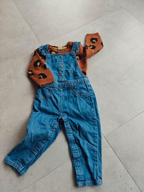 Jeans Salopette meisje maat 86, Kinderen en Baby's, Babykleding | Maat 86, Zo goed als nieuw, Meisje, Ophalen