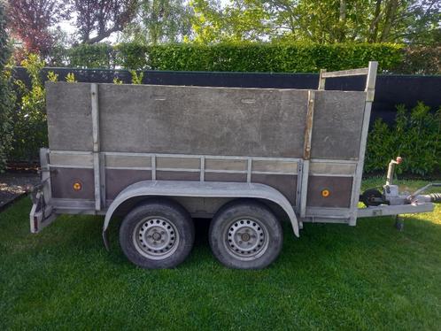 Dubbelas aanhanwagen 1500 kg, Auto diversen, Aanhangers en Bagagewagens, Gebruikt, Ophalen