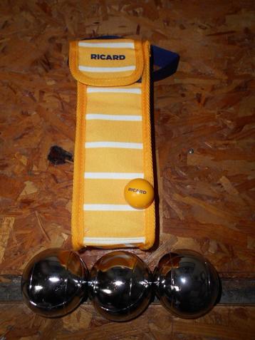 Ricard: petanqueballen (drieling + tas+jack) beschikbaar voor biedingen