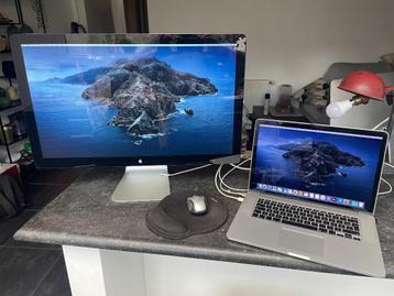 Pack Apple complet-Macbook Pro Retina 15"+Ecran Apple 27" beschikbaar voor biedingen