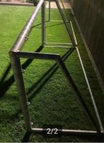 2 aluminium voetbaldoelen, Sport en Fitness, Voetbal, Ophalen, Gebruikt