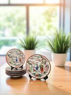 Set van 8 antieke Japanse borden - jaren 40, Ophalen of Verzenden
