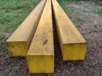 3 houten metsprofielen, Doe-het-zelf en Bouw, Hout en Planken, Gebruikt, 250 tot 300 cm, Steigerhout, 50 mm of meer