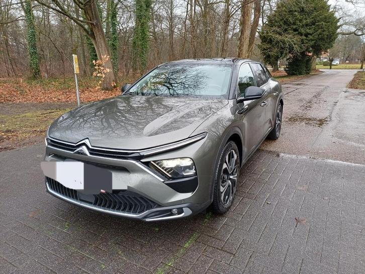 Citroën C5X hybride plugin 255pk pano dak + trekhaak, Auto's, Citroën, Particulier, Android Auto, Zetelverwarming, Trekhaak, Zwart