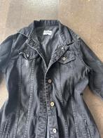 Zwarte denim jean jas, Kleding | Dames, Zwart, Ophalen of Verzenden, Maat 36 (S), Gedragen