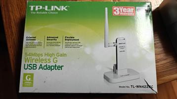 TP-Link TL-WN422GC Wifi G USB 54Mbps in doos beschikbaar voor biedingen