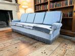 vintage XL hemelsblauwe zetel / canapé / bank met franjes, Ophalen