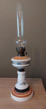 Decoratieve porseleinen olielamp., Antiek en Kunst, Ophalen