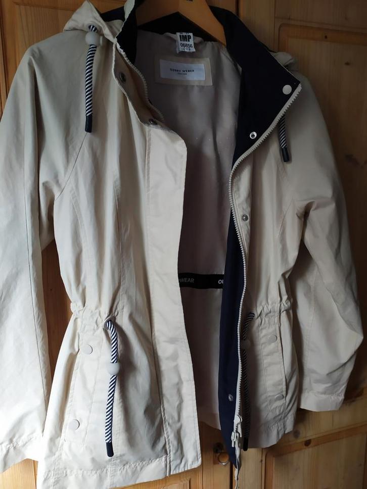 Beige regenjas GERRY WEBER 36/38 als nieuw, Kleding | Dames, Jassen | Zomer, Beige, Ophalen of Verzenden