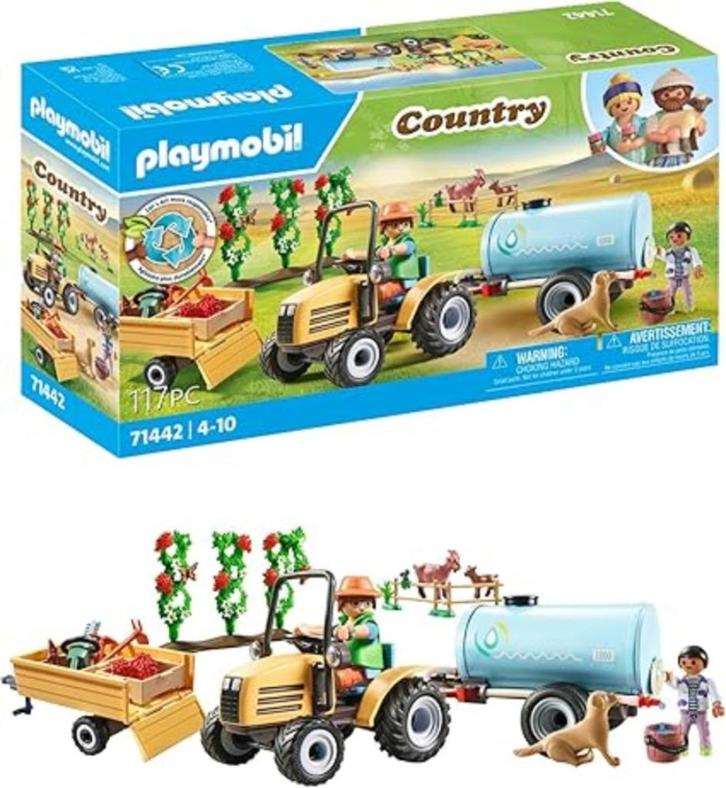 PLAYMOBIL Tractor met aanhanger SNELLE GRATIS LEVERING, Kinderen en Baby's, Speelgoed | Playmobil, Nieuw, Complete set, Verzenden