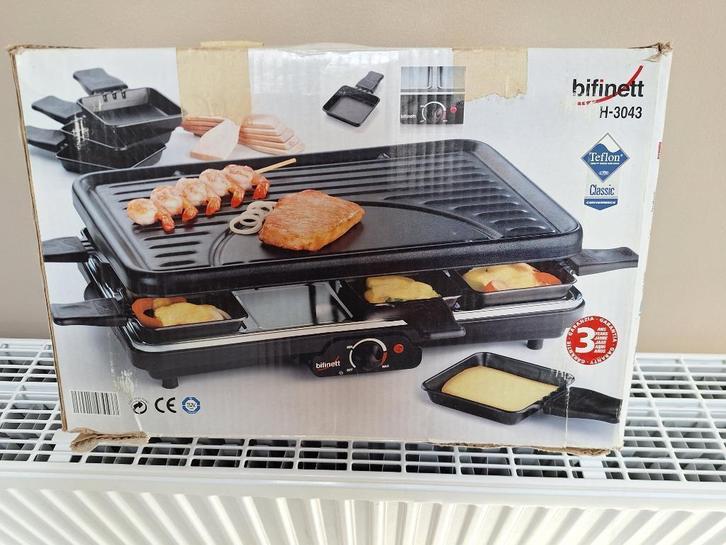 Raclette- grilltoestel (Bifinett H-3043), Elektronische apparatuur, Gourmetstellen, Gebruikt, 8 personen of meer, Ophalen