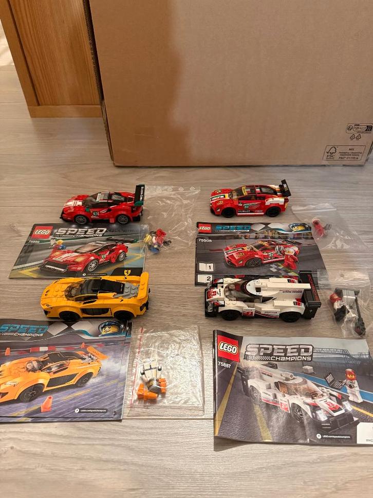Lego Speed - 75886, 75909, 75908, 75887, Kinderen en Baby's, Speelgoed | Duplo en Lego, Gebruikt, Lego, Ophalen of Verzenden